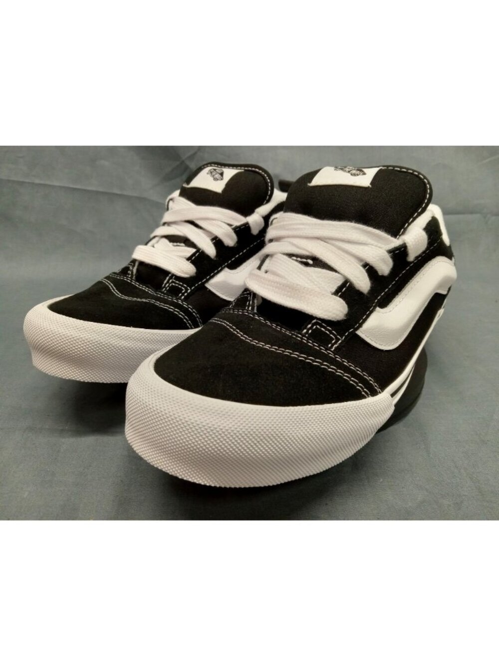 Vans Boys Knu School Sneakers 3D Stripe Black White Size 5 NEW NO BOX! - Picture 4 of 12